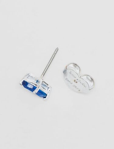 Kate Spade New York Signature Solitaire Studs، ياقوتي/فضي، زجاج، أقراط مرصعة in Kuwait
