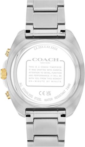 Coach Charter Men's Quartz Chronograph Watch, Stainless Steel Bracelet - Water-Resistant to 3ATM, Modern Minimalist - Gift for Him in Kuwait