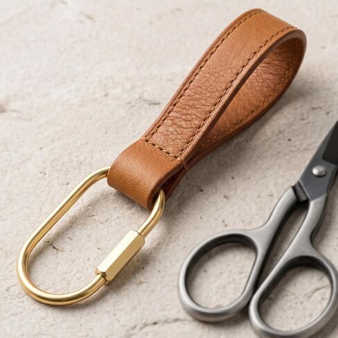 6pcs Gold Carabiner, Brass Carabiner Keychain with Screw Lock, Keys Organizer Holder for Purse Bag Backpack, Handbags, Keychains Replacement in Saudi Arabia
