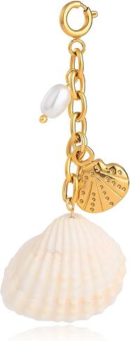 FAMARINE Shell Charm for Necklace Bag Chain Keychain Clasp Clip on Charms Accessories Beach in Kuwait