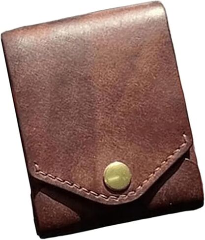 Men's Vintage Large Capacity PU Leather Wallet Multifunctional Card Holder with Pen Slot Compact Stylish Small Purse in Saudi Arabia