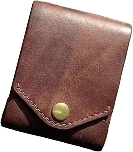 Men's Vintage Large Capacity PU Leather Wallet Multifunctional Card Holder with Pen Slot Compact Stylish Small Purse in Saudi Arabia