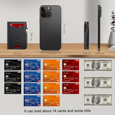 SEMORID Slim Wallet for Men, for 13-25 Cards, with ID Window & Cash Slot, RFID Blocking Card Holder Wallet in Saudi Arabia