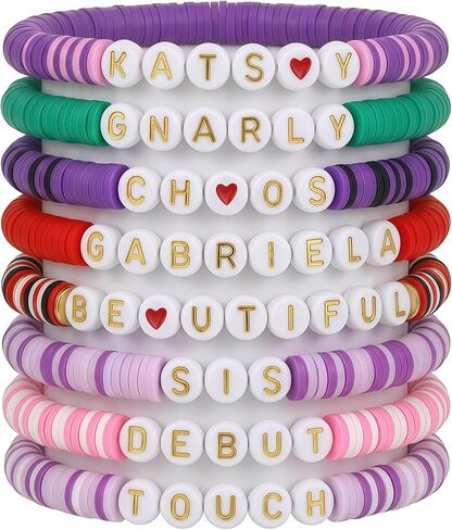 KATSEYE Merch الأساور مجموعة سلسلة المفاتيح ألبوم جولة مستوحاة من هدايا الصداقة لمحبي النساء والرجال in Kuwait