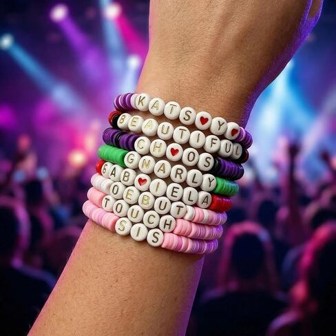 KATSEYE Merch الأساور مجموعة سلسلة المفاتيح ألبوم جولة مستوحاة من هدايا الصداقة لمحبي النساء والرجال in Kuwait