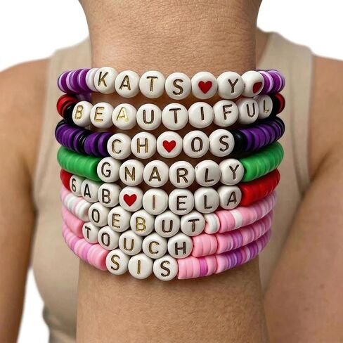 KATSEYE Merch الأساور مجموعة سلسلة المفاتيح ألبوم جولة مستوحاة من هدايا الصداقة لمحبي النساء والرجال in Kuwait