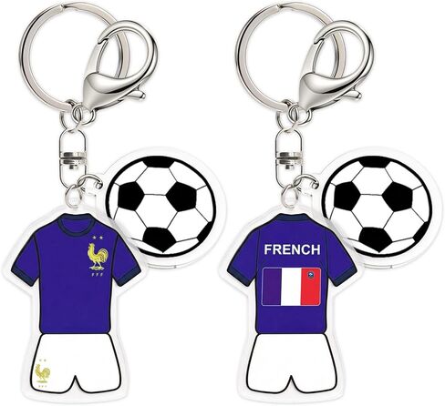 Threetols 2PCS Soccer Keychain for 2026 World Cup in Kuwait