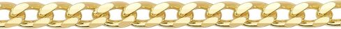 24K Gold Plated 925 Sterling Silver Solid 3.25mm Curb Cuban Link Chain Bracelet for Men Women, Hypoallergenic Non-Tarnish Jewelry in Saudi Arabia