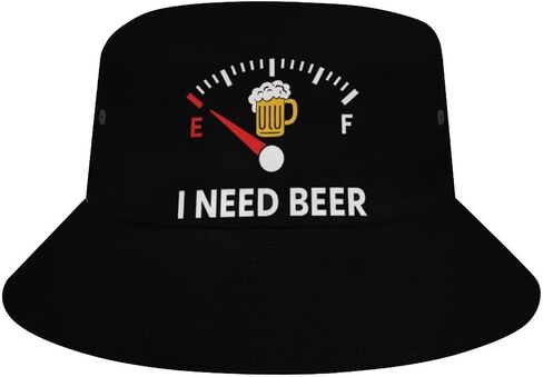 Funny Beer Mug Bucket Hat - Packable Sun Protection Hat for Men Women Beach Fishing Travel in Saudi Arabia