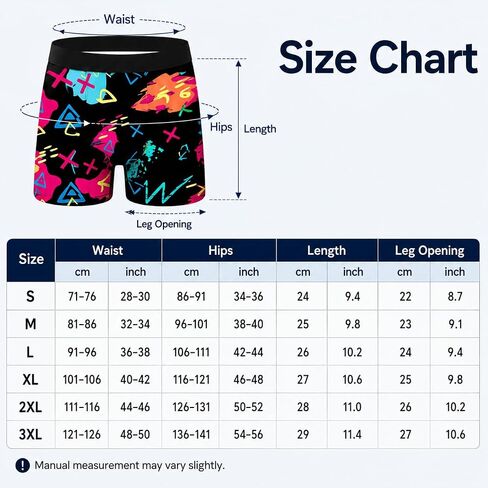 10 pcs Men's underwear novel printed stretch long version graffiti style multicolored（New） in Kuwait