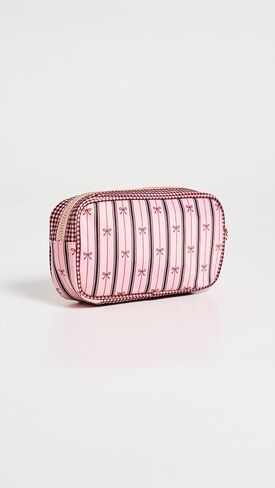 Stoney Clover Lane Women's Agua Bendita x Stripe Bow Small Pouch, Ribbon Stripe, Small in Saudi Arabia