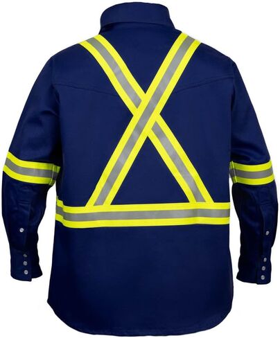 Flame Resistant FR High Visibility Hi Vis Shirt - 88% C/12% N - 7oz in Kuwait