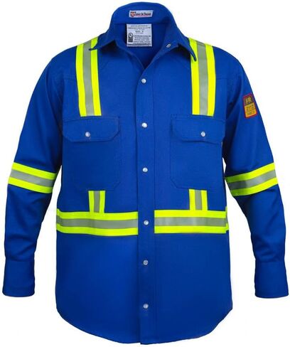Flame Resistant FR High Visibility Hi Vis Shirt - 88% C/12% N - 7oz in Kuwait