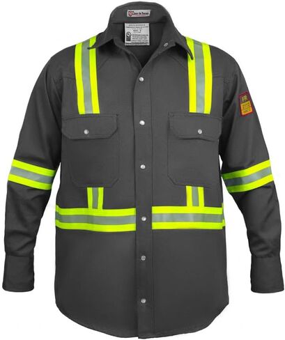 Flame Resistant FR High Visibility Hi Vis Shirt - 88% C/12% N - 7oz in Kuwait