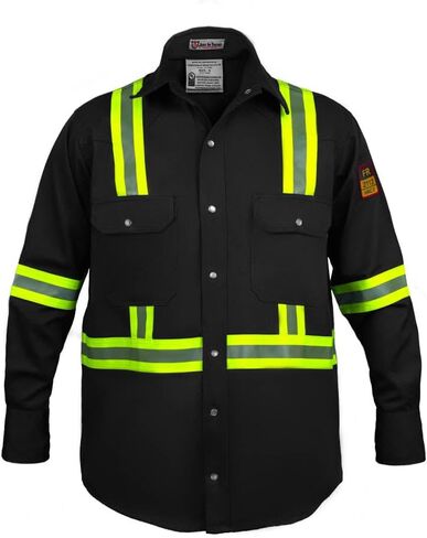 Flame Resistant FR High Visibility Hi Vis Shirt - 88% C/12% N - 7oz in Kuwait