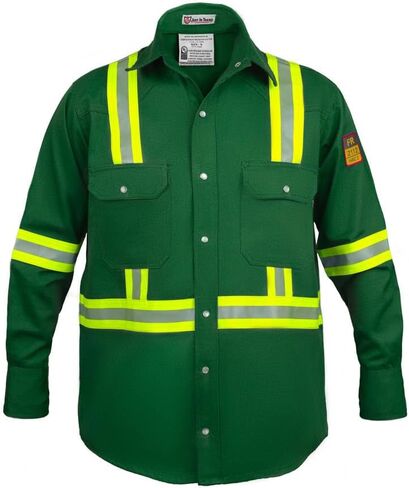 Flame Resistant FR High Visibility Hi Vis Shirt - 88% C/12% N - 7oz in Kuwait