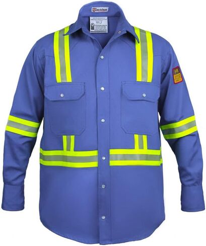 Flame Resistant FR High Visibility Hi Vis Shirt - 88% C/12% N - 7oz in Kuwait