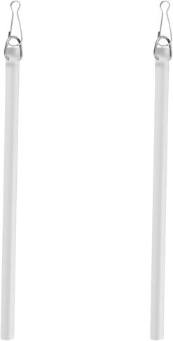 Curtain Pull Wand,17 Inch Invisible Clear Acrylic Curtain Pull Rod Stick,Blind Wand Replacement Part with Hook,Drapery Control Rod Opener for Easier Opening and Back (4) in Saudi Arabia