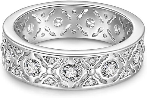 Jeulia 1CT 925 Sterling Silver Engagement Rings for Women, Round Cut Solitaire Moissanite Wedding Promise Rings for Her Twist Design Band with GRA Certificate and Jewelry Box in Kuwait