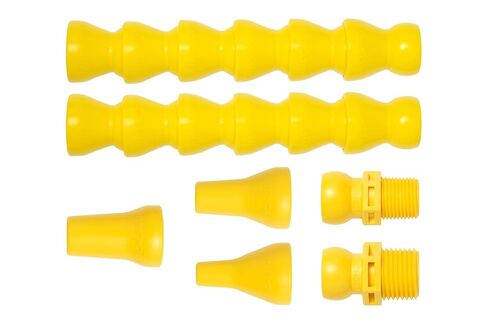 Loc-Line Acid Resistant Coolant Hose Assembly Kit, Yellow Polyester, 7 Piece, 1/4" Hose ID in Kuwait