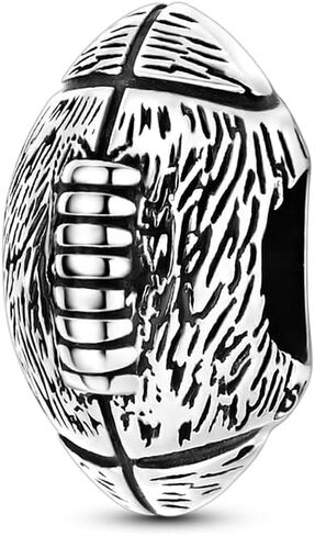 Football Charms For Bracelets, Sterling Silver Sport Charms For Pandora Bracelets, Dangle Pendants & Bead Charm For DIY Jewelry in Saudi Arabia