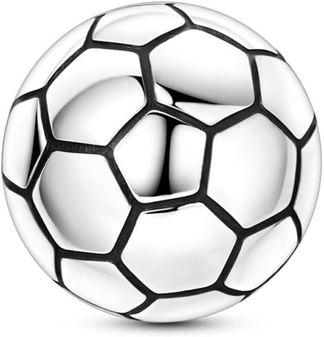 Football Charms For Bracelets, Sterling Silver Sport Charms For Pandora Bracelets, Dangle Pendants & Bead Charm For DIY Jewelry in Saudi Arabia