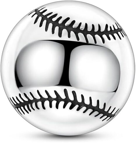 Football Charms For Bracelets, Sterling Silver Sport Charms For Pandora Bracelets, Dangle Pendants & Bead Charm For DIY Jewelry in Saudi Arabia