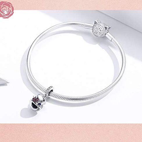 Halloween Charm for Women 925 Sterling Silver Beads Halloween Pumpkin Skull Enamel Charm for Bracelets (Rib Charms) in Saudi Arabia