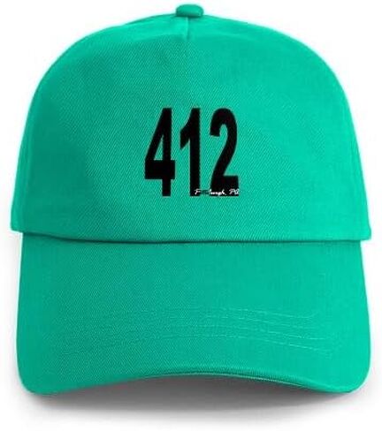 قبعة بيسبول CafePress 412 Pittsburgh Area Code قابلة للتعديل in Kuwait