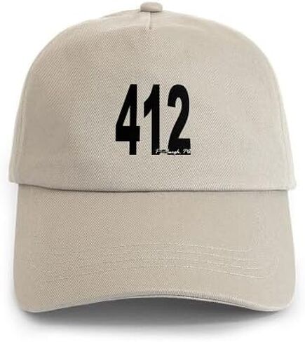 قبعة بيسبول CafePress 412 Pittsburgh Area Code قابلة للتعديل in Kuwait