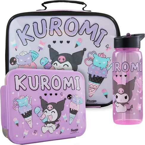 Get Trend Cinnamoroll Girls Lunch Bag, Bento Box & Water Bottle 3 Piece Set | Insulated Lunch Bag, Lightweight Snack Box, 22 fl oz BPA-Free Water Bottle with Straw, School, Picnic Kawaii Gifts for Girls in Saudi Arabia