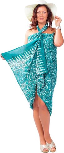 1 World Sarongs ملابس سباحة نسائية مقاس كبير بدون هامش (TM) سارونج in Kuwait
