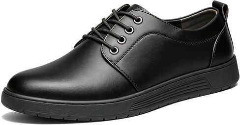 Men's Dress Sneakers Business Casual Shoes Oxfords Men Lace-Up Lightweight Breathable Soft Leather Fashion Style Walking Non-Slip Comfortable Work Formal Office Travel Wedding Driving Footwear in Saudi Arabia