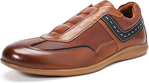 AUSTIN MILL Men’s Slip-On Dress Sneakers, Casual Business Shoes with Premium Leather Upper, Lightweight Comfort Insole, Rubber Outsole for Work Travel in Saudi Arabia