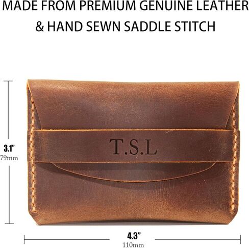 Personalized Leather Card Holder, Custom Minimalist Cardholder, Credit Card Holder, Slim Card Holder Gift, Credit Card Holder, Small Leather Card Wallet,Business Card Case in Saudi Arabia