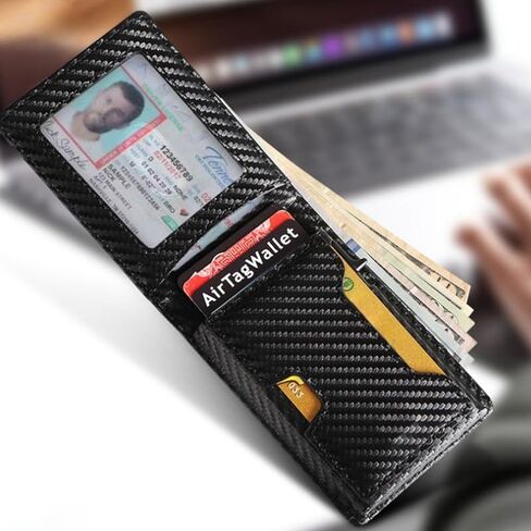 محفظة ثنائية الطي للرجال RFID Blocking Slim Minimalist Card Wallet Smart Pop Up Card Wallet للجيب الأمامي للجنسين هدايا 1 ID Clear Window 2 Card Pocket 1 Card فتحة، 2.6 بوصة × 4 بوصة × 0.7 بوصة، أسود in Kuwait