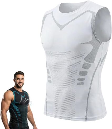 Compression Shaping Shirt Tank, Quick Drying Men Feel the Power of Confidence Energy & Strength in Kuwait