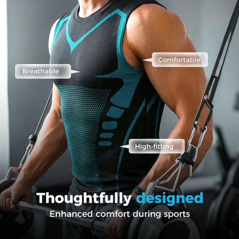 Compression Shaping Shirt Tank, Quick Drying Men Feel the Power of Confidence Energy & Strength in Kuwait