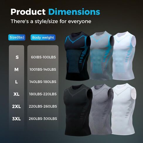 Compression Shaping Shirt Tank, Quick Drying Men Feel the Power of Confidence Energy & Strength in Kuwait
