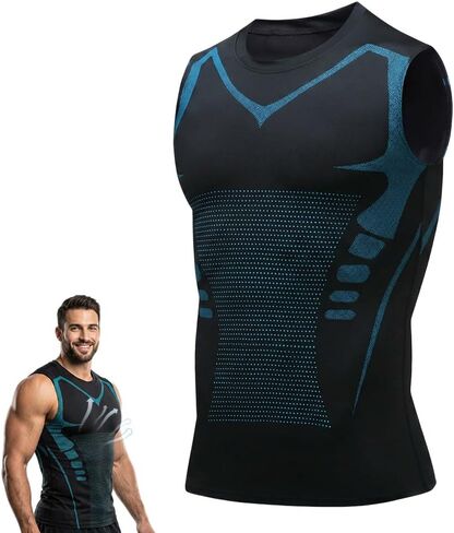 Compression Shaping Shirt Tank, Quick Drying Men Feel the Power of Confidence Energy & Strength in Kuwait
