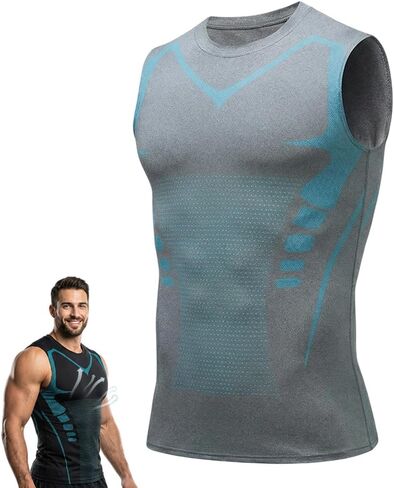 Compression Shaping Shirt Tank, Quick Drying Men Feel the Power of Confidence Energy & Strength in Kuwait