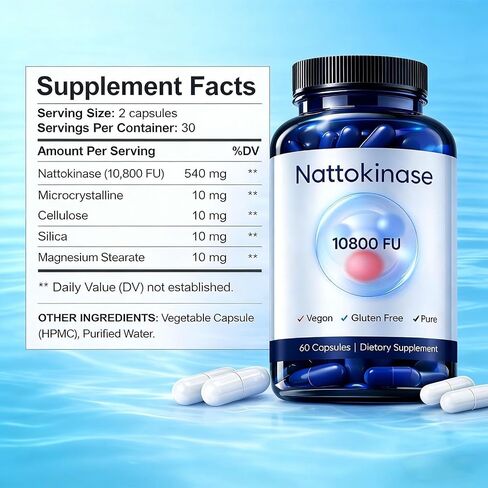 تركيبة Nattokinase النهائية مع 10,800 FU من Nattokinase in Kuwait