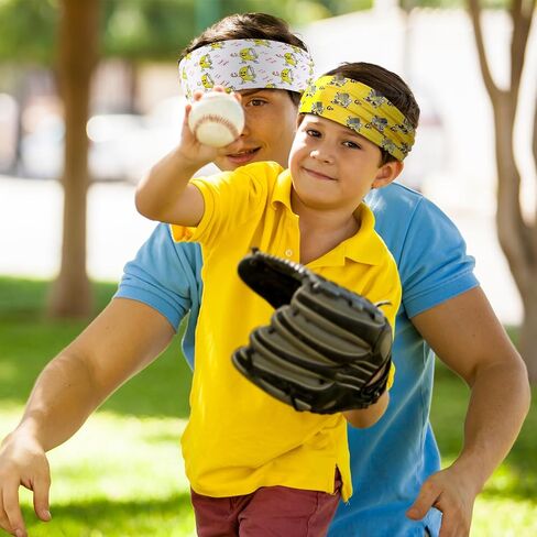 6 Pcs Bananas Baseball Team Headband Novelty Funny Elastic Athletic Sweatband Multi Color Workout Non-Slip Headbands for Baseball Team Sports Yoga Women Men Accessory Gift in Saudi Arabia