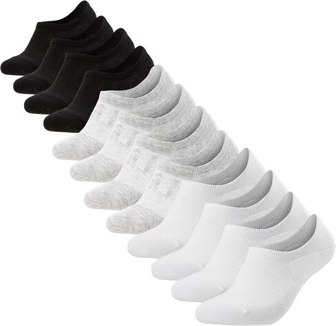 CoolMate GLOBAL No Show Women Socks, Gifts for Mom (US, Alpha, Small, Regular, Regular, 2 Black, 2 Grey, 2 White) in Saudi Arabia