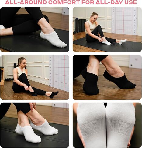 CoolMate GLOBAL No Show Women Socks, Gifts for Mom (US, Alpha, Small, Regular, Regular, 2 Black, 2 Grey, 2 White) in Saudi Arabia
