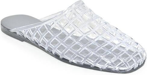 Wild Diva AGGA-01 Women's Jelly Cage Woven Slip On Slide Sandal Mules in Saudi Arabia