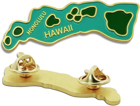 2/10/50/100Pcs Enamel Hawaii Map Lapel pins Bulk -Metal HI Hawaiian State Pin Badge Traveler Souvenir Gifts in Saudi Arabia