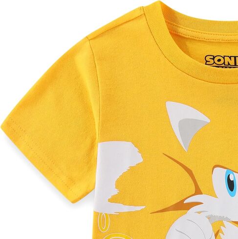 تي شيرت SEGA Sonic the Hedgehog Tails للأولاد بأكمام قصيرة للأطفال الكبار in Kuwait