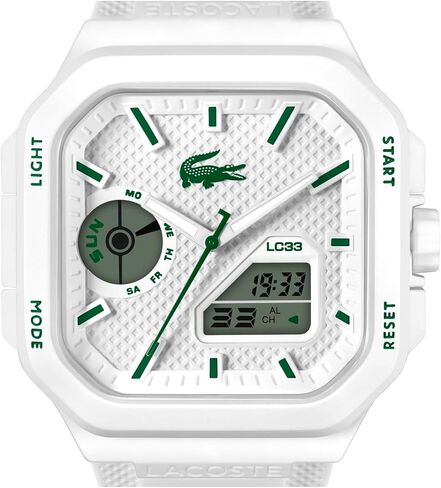 Lacoste LC33 Square Men’s Analog-Digital Quartz Watch with Chronograph, Alarm and Calendar in Kuwait