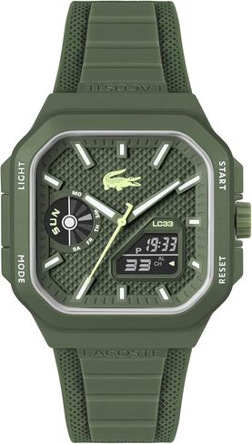 Lacoste LC33 Square Men’s Analog-Digital Quartz Watch with Chronograph, Alarm and Calendar in Kuwait